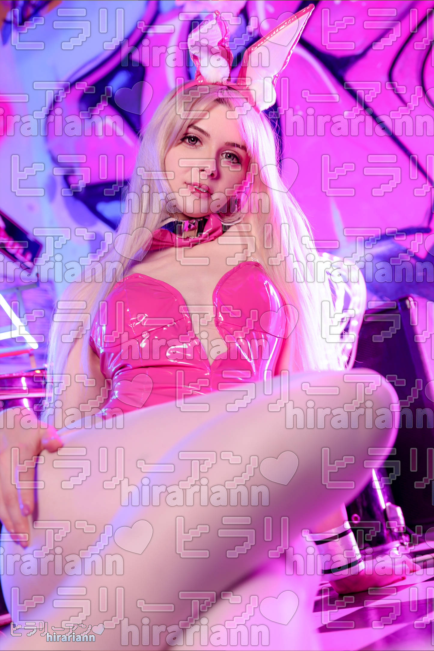 Digital Data Pink Bunny